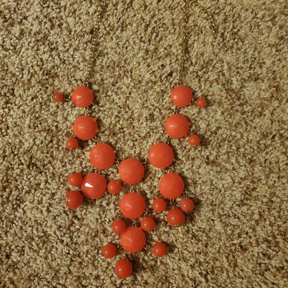 Coral statement necklace